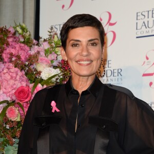 Cristina Cordula (ambassadrice 2017 d'Octobre Rose) lors de la soirée de lancement du mois d'Octobre Rose (la 24ème campagne) avec la remise des Prix Ruban Rose et l'illumination de la Tour Eiffel en rose, à Paris, France, le 27 septembre 2017. © Coadic Guirec/Bestimage