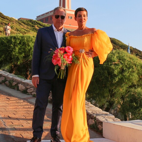 Exclusif - Mariage de Cristina Cordula et Frédéric Cassin au site historique du phare de Punta Carena à Capri, Italie, le 8 juin 2017.