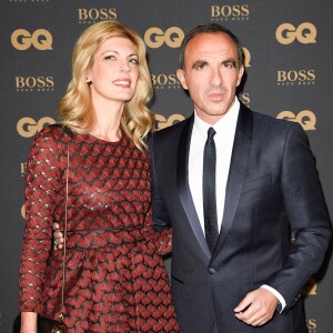 Nikos Aliagas et sa compagne Tina Grigoriou lors de la soirée de la 8ème édition des GQ Hommes de l'Année 2017 au Trianon à Paris, France, le 15 novembre 2017. © Coadic Guirec/Bestimage