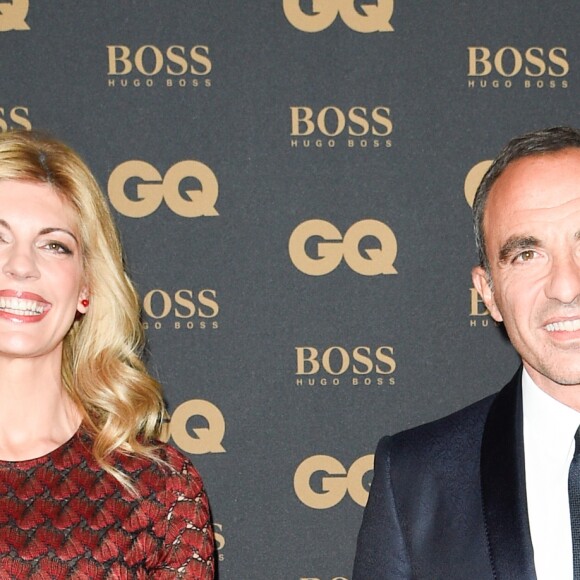 Nikos Aliagas et sa compagne Tina Grigoriou lors de la soirée de la 8ème édition des GQ Hommes de l'Année 2017 au Trianon à Paris, France, le 15 novembre 2017. © Coadic Guirec/Bestimage