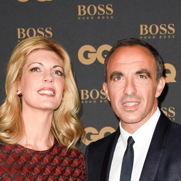 Nikos Aliagas et sa compagne Tina Grigoriou lors de la soirée de la 8ème édition des GQ Hommes de l'Année 2017 au Trianon à Paris, France, le 15 novembre 2017. © Coadic Guirec/Bestimage