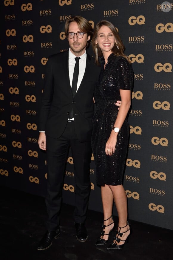 Ophélie Meunier et son compagnon Mathieu Vergne lors de la soirée de la 8ème édition des GQ Hommes de l'Année 2017 au Trianon à Paris, France, le 15 novembre 2017.