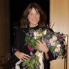Carla Bruni-Sarkozy après son concert "French Touch" au théâtre Pallas à Athènes, Grèce, le 23 octobre 2017.