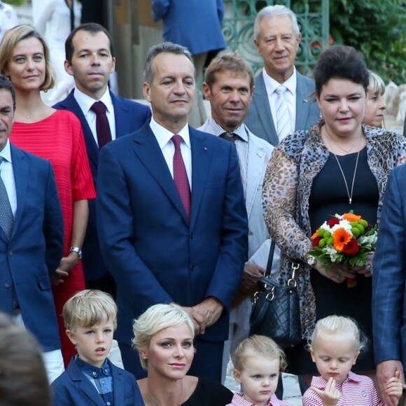La princesse Gabriella et le prince Jacques de Monaco avec leurs parents au traditionnel pique-nique de rentrée des Monégasques au parc Princesse Antoinette à Monaco le 1er septembre 2017. © Olivier Huitel/Pool restreint Monaco/Bestimage 