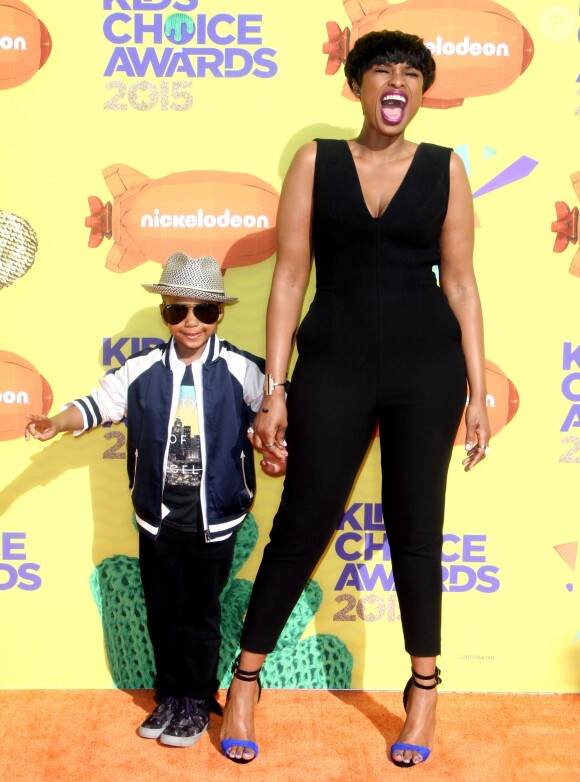 Jennifer Hudson et David Daniel Otunga Jr. - People à la soirée "Nickelodeon's 28th Annual Kids' Choice Awards" à Inglewood, le 28 mars 2015