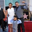 Jennifer Hudson, David Otunga, David Otunga Jr. - Jennifer Hudson recoit son etoile sur le Hollywood Walk of Fame a Hollywood le 13 novembre 2013