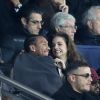 Le rappeur Tyga proche du top model Barbara Palvin et Dj Snake (William Grigahcine) - Célébrités dans les tribunes du parc des princes lors du match de football de ligue 1, Paris Saint-Germain (PSG) contre FC Nantes à Paris, France, le 18 novembre 2017. Le PSG a gagné 4-1.