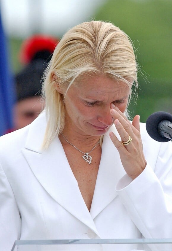 Jana Novotna lors de son intronisation au Tennis Hall of Fame, le 9 juillet 2005 à Newport, Rhode Island. L'ex-championne est morte à 49 ans le 19 novembre 2017, des suites d'un cancer. © Nicolas Khayat/ABACAPRESS.COM