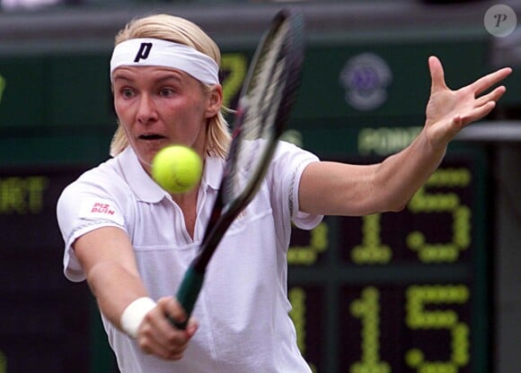 Jana Novotna lors de la finale de Wimbledon 1998.