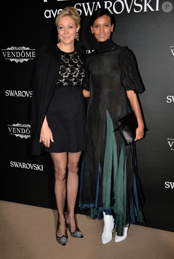Nadja Swarovski et Liya Kebede - Dîner d'inauguration du "Vogue Fashion Festival 2017 avec Swarovski" à l'hôtel Potocki à Paris, le 23 novembre 2017. © Ramsamy Veeren/Bestimage