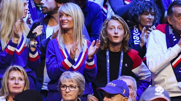 Coupe Davis : Yannick Noah soutenu par sa femme Isabelle et leur fils Joalukas