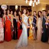 Alicia Aylies accueillie par les Miss régionales après sa participation à Miss Univers 2017, le 27 novembre 2017 à Los Angeles.