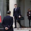 Exclusif - Le président Emmanuel Macron et sa femme Brigitte Macron au palais de l'Elysée. Paris, le 1er décembre 2017. © Stéphane Lemouton / Bestimage