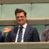 Ryan Patrick Bolger (au centre) au Parlement australien, le 4 décembre 2017