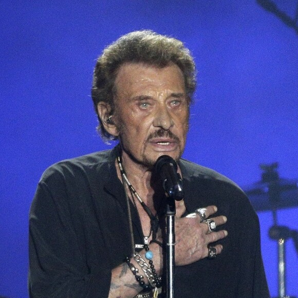 Exclusif  - Johnny Hallyday en concert au Vélodrome à Arcachon, où 8500 personnes sont venues l'acclamer. Le 19 juillet 2016 © Patrick Bernard-Thibaud Moritz / Bestimage