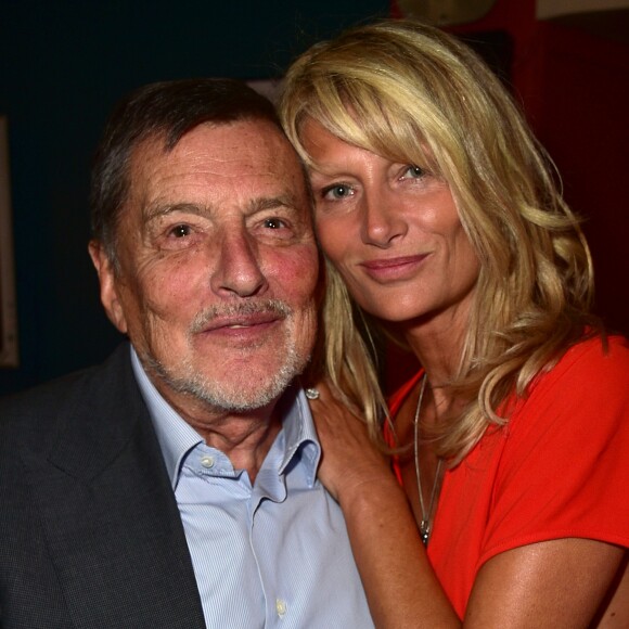 Exclusif - Jean-Claude Camus et sa fille Isabelle - Première de la pièce "Irma la douce" au Théâtre de la Porte-Saint-Martin à Paris le 15 septembre 2015.