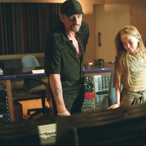 EXCLUSIF - TOURNAGE DU CLIP DE "JOHNNY HALLYDAY" ET "CLEMENCE" 26/10/2001 -