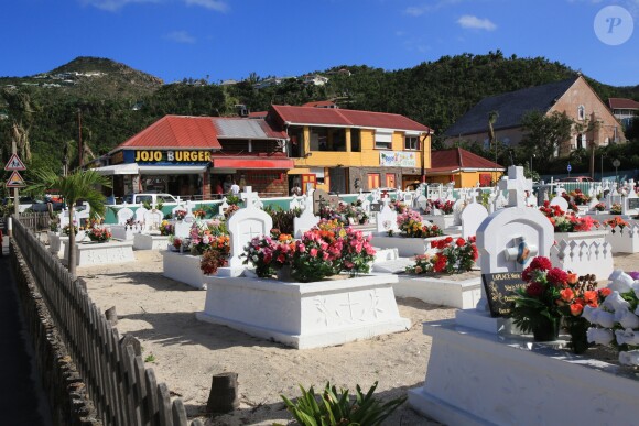 Exclusif - Illustration du cimetière de Lorient, à Saint Barthélemy, où sera enterré Johnny Hallyday. Le 7 décembre 2017.