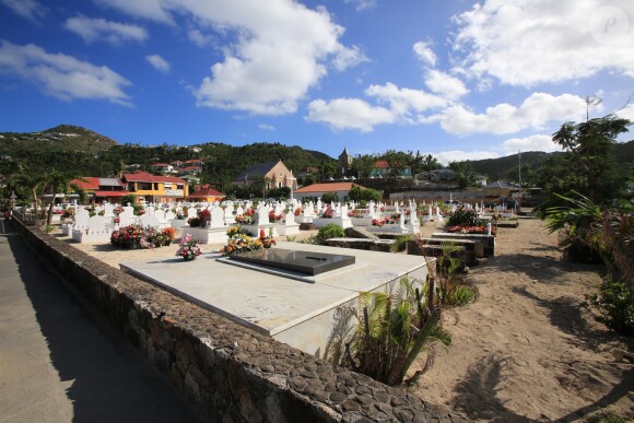 Exclusif - Illustration du cimetière de Lorient, à Saint Barthélemy, où sera enterré Johnny Hallyday. Le 7 décembre 2017.