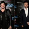 Dj Noyz (Noam Smadja) et son frère Kev Adams - After-party du film "Tout là-haut" au club l'Arc à Paris, France, le 7 décembre 2017. Evénement organisé par Five Eyes production © Rachid Bellak/Bestimage (photomontage)
