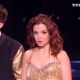Lenni-Kim et Marie Denigot lors de la demi-finale de "Danse avec les stars 8" (TF1) samedi 9 décembre 2017.