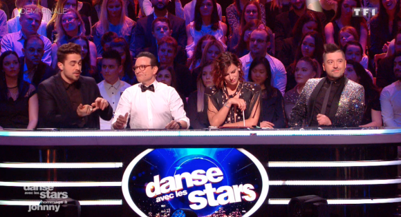 Le jury lors de la demi-finale de "Danse avec les stars 8" (TF1) samedi 9 décembre 2017.