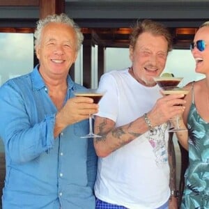 Johnny et Laeticia Hallyday lors de leurs dernières vacances à Saint-Barthélemy, Instagram, le 17 août 2017.