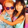 Johnny Hallyday et sa fille Jade lors de vacances à Saint-Barthélemy, Instagram, le 3 août 2015.