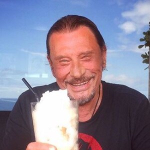 Johnny Hallyday lors de vacances à Saint-Barthélemy, Instagram, le 3 août 2015.