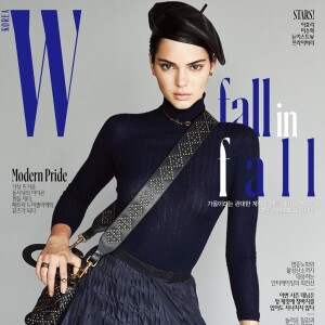 Kendall Jenner en couverture de l'édition sud-coréenne de W. Septembre 2017.