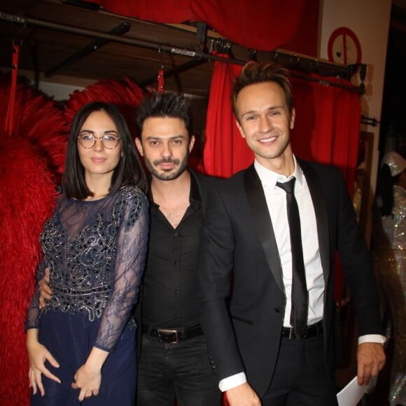 Exclusif - Agathe Auproux, Grégory Bakian, Cyril Féraud - 23e édition des Trophées de la Nuit au Moulin Rouge à Paris, le 5 décembre 2017. © Baldini/Bestimage