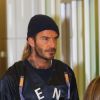 Exclusif - David Beckham arrive à l'aéroport de JFK à New York, le 8 novembre 2017.