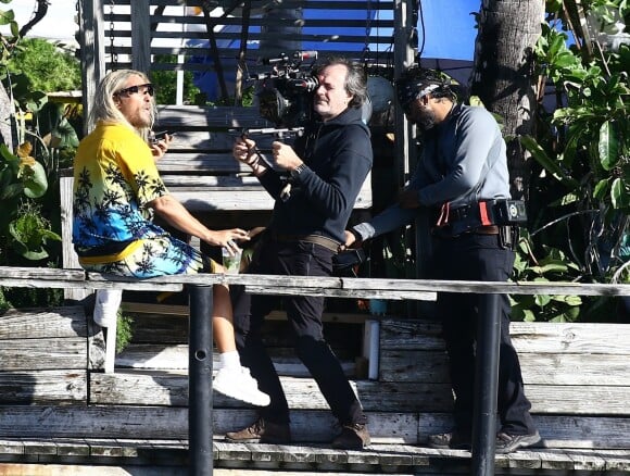 Matthew McConaughey sur le tournage de 'The Beach Bum' à Miami, le 12 décembre 2017