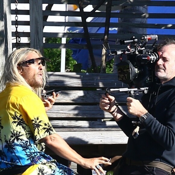 Matthew McConaughey sur le tournage de 'The Beach Bum' à Miami, le 12 décembre 2017