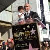 Dwayne Johnson et sa fille Jasmine - Dwayne Johnson reçoit son étoile sur le walk of Fame à Hollywood, le 13 décembre 2017