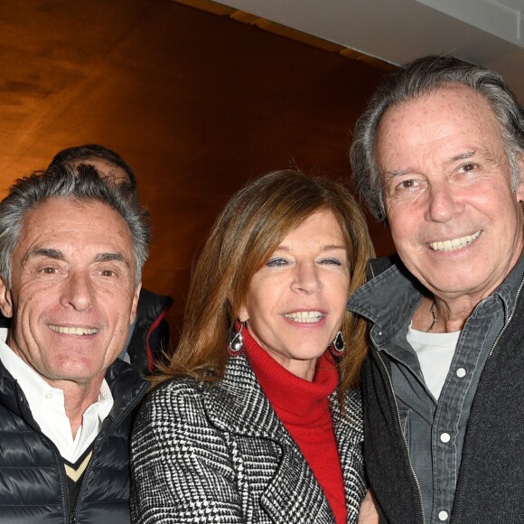 Gérard Holtz, Framboise Holtz et Michel Leeb - People à la générale du spectacle de "Michel Leeb - 40 ans !" au Casino de Paris le 14 décembre 2017. © Coadic Guirec/Bestimage