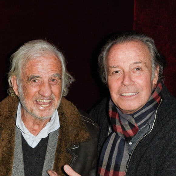 Jean-Paul Belmondo et Michel Leeb - People à la générale du spectacle de "Michel Leeb - 40 ans !" au Casino de Paris le 14 décembre 2017. © Coadic Guirec/Bestimage