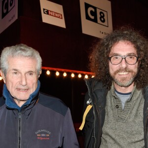 Claude Lelouch et son fils Simon Lelouch - People à la générale du spectacle de "Michel Leeb - 40 ans !" au Casino de Paris le 14 décembre 2017. © Coadic Guirec/Bestimage