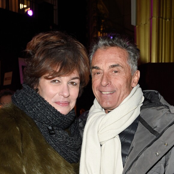 Anne Cassel, Gérard Holtz - People à la générale du spectacle de "Michel Leeb - 40 ans !" au Casino de Paris le 14 décembre 2017. © Coadic Guirec/Bestimage