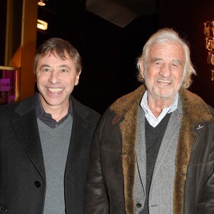 Louis-Michel Colla et Jean-Paul Belmondo - People à la générale du spectacle de "Michel Leeb - 40 ans !" au Casino de Paris le 14 décembre 2017. © Coadic Guirec/Bestimage