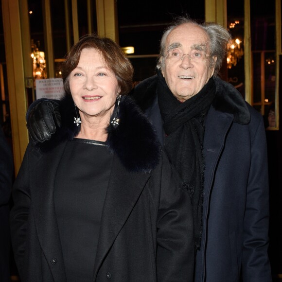 Michel Legrand et sa femme Macha Meril - People à la générale du spectacle de "Michel Leeb - 40 ans !" au Casino de Paris le 14 décembre 2017. © Coadic Guirec/Bestimage