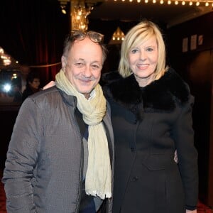 Michel Ansault et sa femme Chantal Ladesou - People à la générale du spectacle de "Michel Leeb - 40 ans !" au Casino de Paris le 14 décembre 2017. © Coadic Guirec/Bestimage