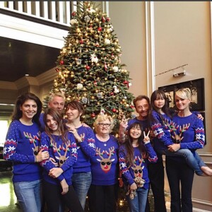 Les Hallyday ont célébré Noël avec tous leurs amis les plus proches dans leur maison de Los Angeles, décembre 2016.