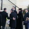 Carla Bruni et Nicolas Sarkozy avec leur fille Giulia - Obsèques de Andrée Sarkozy (mère de N.Sarkozy), dite Dadue née Andrée Mallah, en l'église Saint-Jean-Baptiste à Neuilly-Sur-Seine. Le 18 décembre 2017 