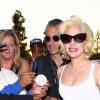 Lady Gaga a assisté au match des LA Dodgers à Los Angeles, le 24 octobre 2017