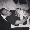 Johnny Hallyday, souvenir avec sa fille Joy sur Instagram, le 29 octobre 2017.