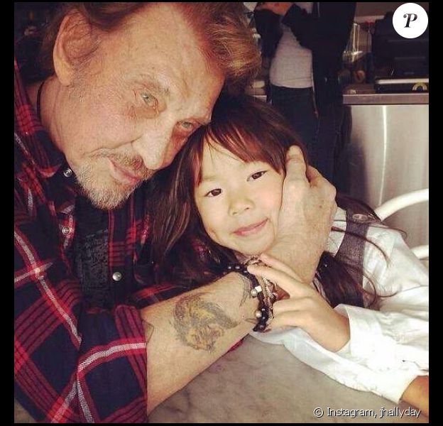 Johnny Hallyday Tendre Papa Pour Jade Et Joy Leurs Plus Belles Photos Purepeople