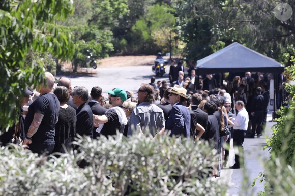 Exclusif - Image des obsèques de Chester Bennington, chanteur de Linkin Park, à Palos Verdes en Californie le 29 juillet 2017, neuf jours après son suicide.