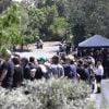 Exclusif - Image des obsèques de Chester Bennington, chanteur de Linkin Park, à Palos Verdes en Californie le 29 juillet 2017, neuf jours après son suicide.
