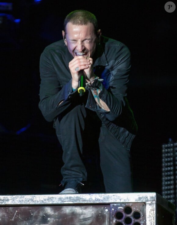 Chester Bennington et Linkin Park en concert au MGM Resorts Festival Grounds à Las vegas, le 9 mai 2015